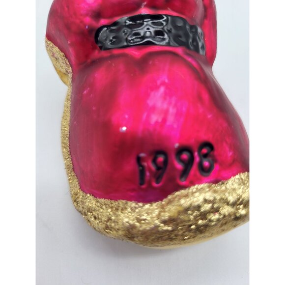 Vintage 1998 Inge Glas Bountiful Santa Blown Glass Ornament Holiday Christmas - Picture 3 of 11